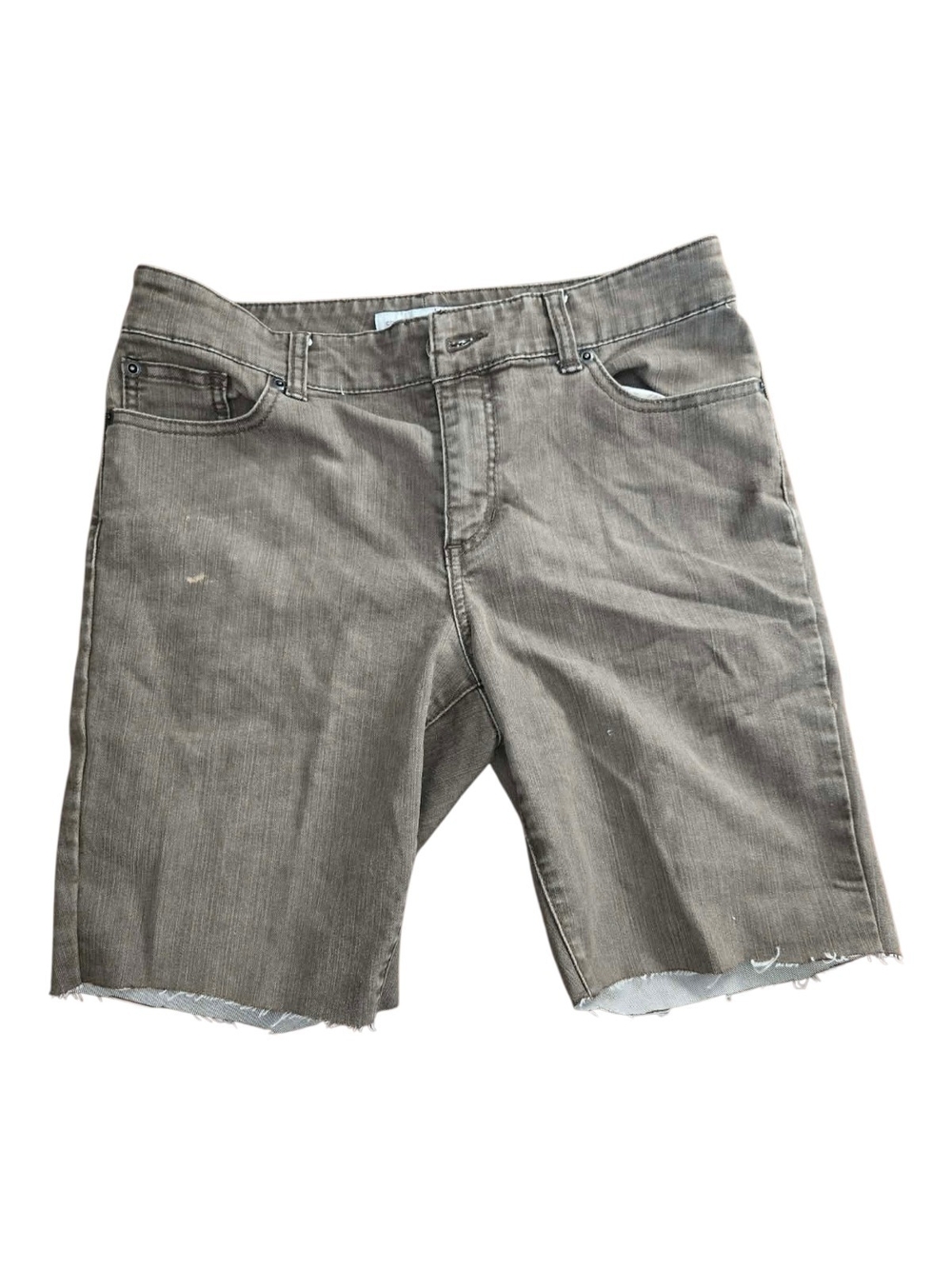 Chico's Platinum denim cutoffs Jean Shorts in Gray For Women Size 1